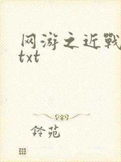 网游之近战法师txt