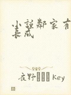 小说邻家有女初长成封面