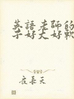 英语老师的小兔子好大好软水