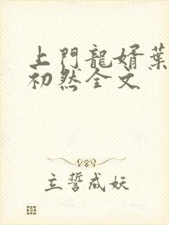 上门龙婿叶辰萧初然全文