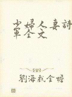 少妇人妻诗雨小军全文