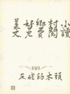 美好乡村小说全文免费阅读