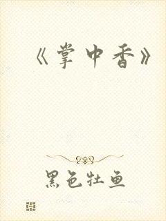 《掌中香》封面