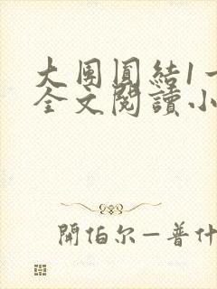 大团圆结1一6全文阅读小说