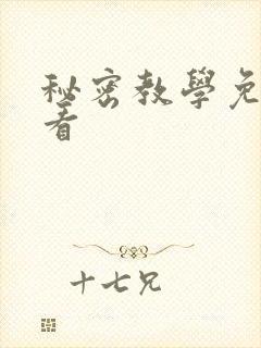 秘密教学免费观看封面