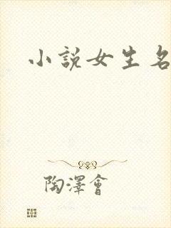 小说女生名字
