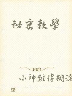秘密教学封面