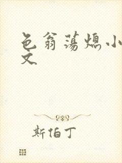 色翁荡熄小说全文