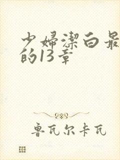 少妇洁白最刺激的13章