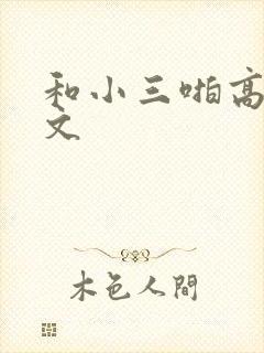 和小三啪高辣h文