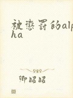 被惩罚的alpha