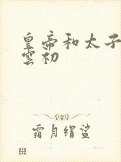 皇帝和太子妃h云初