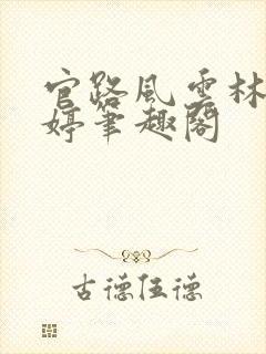 官路风云林海姜婷笔趣阁