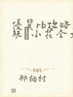 优质rb攻略系统寀小花全文免费阅读