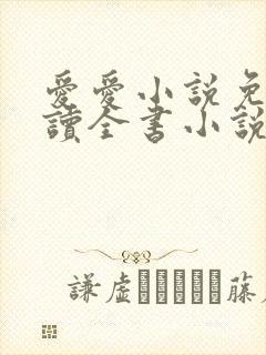 爱爱小说免费阅读全书小说乡村