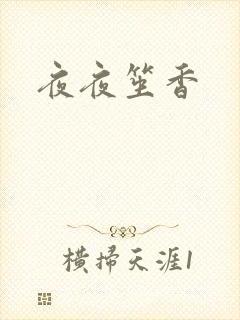 夜夜笙香封面
