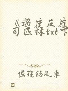 《过度反应》阿司匹林txt下载封面