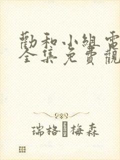 劝和小组电视剧全集免费观看