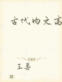 古代肉文高辣文封面