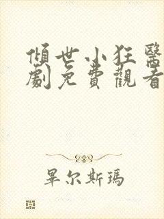 倾世小狂医电视剧免费观看完整版封面