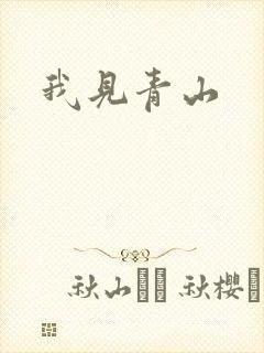 我见青山封面