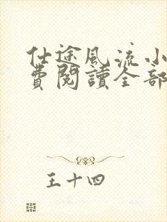 仕途风流小说免费阅读全部章节