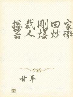 总裁刚回家被机器人爆炒微博