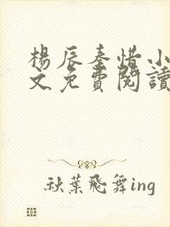 杨辰秦惜小说全文免费阅读最新