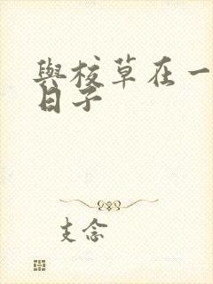 与校草在一起的日子