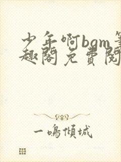 少年啊bgm笔趣阁免费阅读全文下载