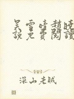 吴雪晴赵晓东小说免费阅读