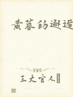 黄蓉的邂逅封面