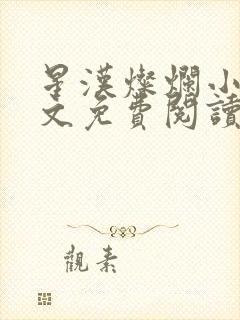 星汉灿烂小说全文免费阅读