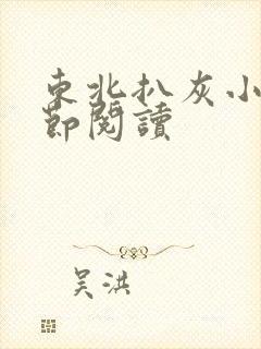 东北扒灰小说分节阅读封面