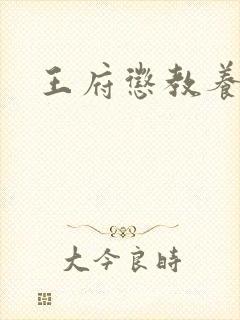 王府惩教养日常封面