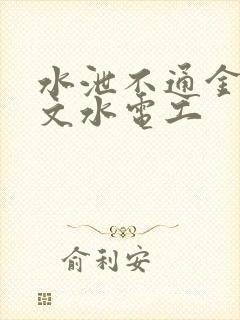 水泄不通金银原文水电工封面