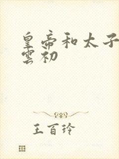 皇帝和太子妃h云初封面