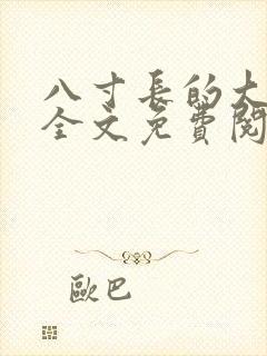 八寸长的大宝贝全文免费阅读