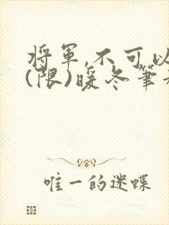 将军,不可以!(限)暖冬笔趣阁免费阅读封面