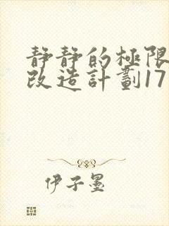 静静的极限自我改造计划17