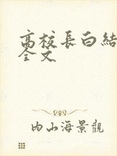 高校长白结小说全文