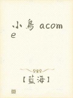 小鸟 acome