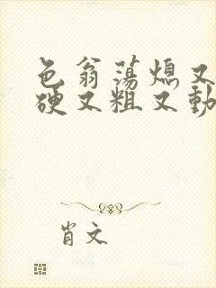 色翁荡熄又大又硬又粗又动态图