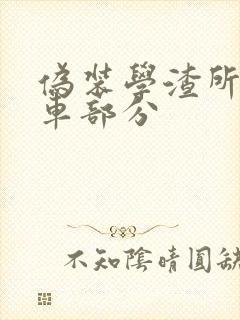 伪装学渣所有开车部分封面