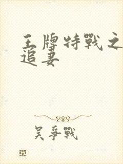 王牌特战之军少追妻封面