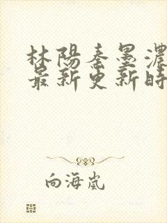 林阳秦墨浓小说最新更新时间封面