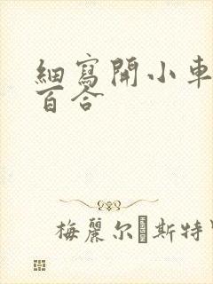 细写开小车车的百合