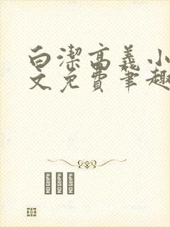 白洁高义小说全文免费笔趣阁阅读高封面