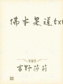 佛本是道txt封面