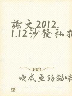 谢文2012.1.12沙发私拍封面